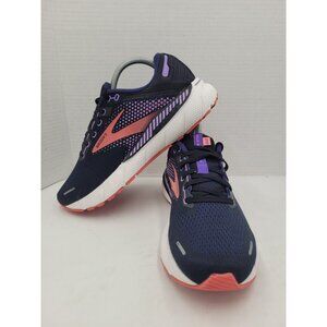 Brooks Adrenaline GTS 22 Black Purple Athletic Running Shoes Women's Size 9.5 41